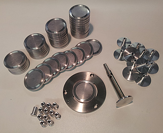 Bespoke Gammadot designed disposable plate / plate system for working with curing / corrosive systems
