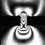 Optical Flow Birefringence of an HDPE sample