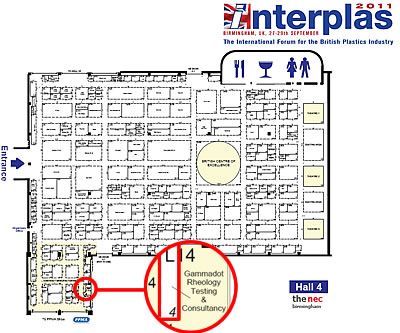 Gammadot Rheology - Stand L14 - Interplas 2011