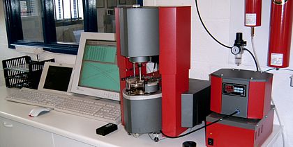 Mainstay of Gammadot's rotational rheometry services - the Reologica ViscoTech high resolution rotational rheometer upgraded to StressTech HR specifications.